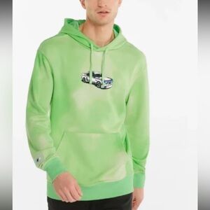 Puma BMW Motorsport Lime Green Men's Hoodie xl